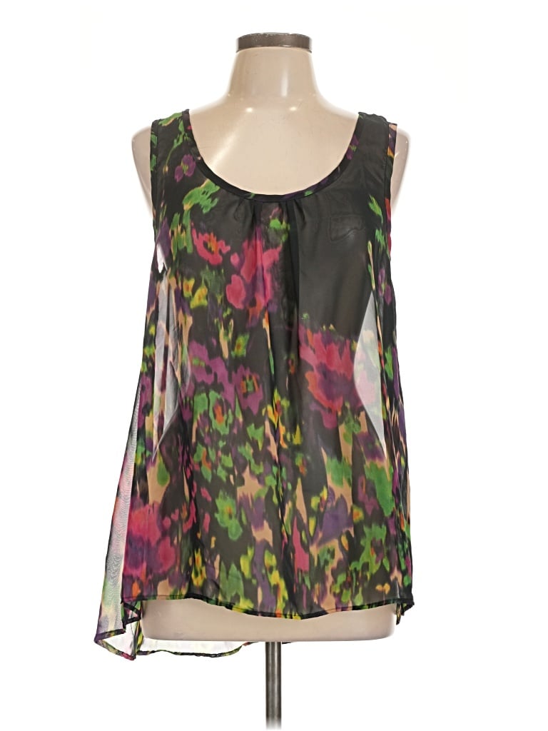 Pre-owned Apostrophe Sleeveless Blouse In Black