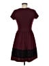Alya Solid Burgundy Casual Dress Size M - photo 2