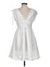 Shein 100% Polyester White Cocktail Dress Size M - photo 2