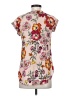 Express Floral Pink Short Sleeve Blouse Size XS - photo 2