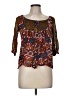 Viola 100% Viscose Brown 3/4 Sleeve Blouse Size 6 - photo 1