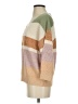 Misia 100% Acrylic Color Block Tan Pullover Sweater Size S - photo 5