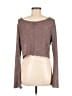 Lunachix Brown Long Sleeve Top Size L - photo 2