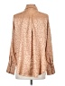 12th Tribe Animal Print Tan Long Sleeve Blouse Size S - photo 2