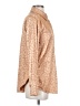 12th Tribe Animal Print Tan Long Sleeve Blouse Size S - photo 4