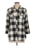 Eden & Olivia Plaid Gray 3/4 Sleeve Blouse Size L - photo 1