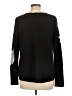 Chico's Floral Black Pullover Sweater Size Lg (2) - photo 2
