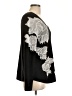 Chico's Floral Black Pullover Sweater Size Lg (2) - photo 4