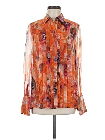 J. Mendel Long Sleeve Silk Top (view 1)