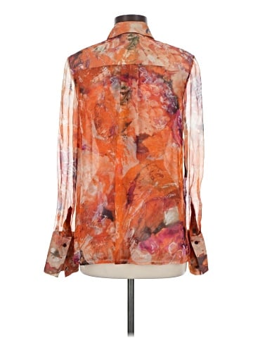 J. Mendel Long Sleeve Silk Top (view 2)