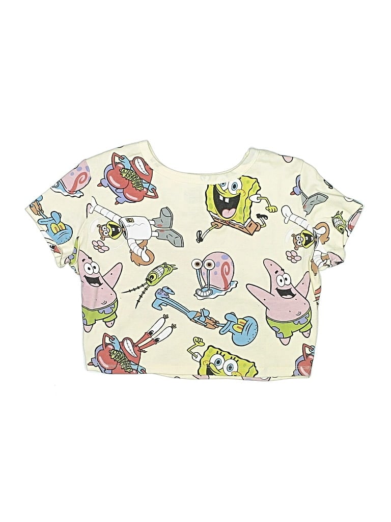Pre-owned Nickelodeon Kids' Short Sleeve T-shirt In Ivory
