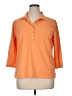 Talbots Orange Long Sleeve Polo Size 1X - photo 1