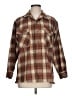 Pendleton Plaid Brown Long Sleeve Button-Down Shirt Size L - photo 1