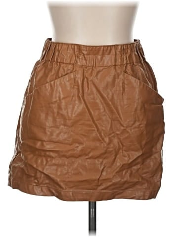 Jolt Faux Leather Skirt (view 1)