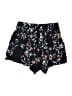 Olivaceous Floral Black Shorts Size M - photo 2