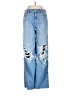 American Eagle Outfitters Graphic Blue Jeans Size 0 - photo 1