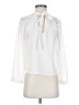 MNG Suit Ivory Long Sleeve Blouse Size 2 - photo 1