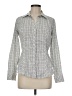Express Houndstooth Gray Long Sleeve Button-Down Shirt Size M - photo 1