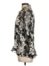 Essentials by Milano Paisley Silver Long Sleeve Blouse Size L - photo 5