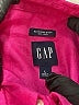 Gap 100% Linen Color Block Pink 3/4 Sleeve Button-Down Shirt Size L - photo 7
