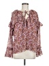 J.Crew 100% Polyester Brown 3/4 Sleeve Blouse Size M - photo 1