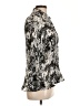 Essentials by Milano Paisley Silver Long Sleeve Blouse Size L - photo 4