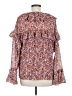 J.Crew 100% Polyester Brown 3/4 Sleeve Blouse Size M - photo 2