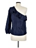 J.Crew 100% Silk Blue 3/4 Sleeve Silk Top Size 6 - photo 2