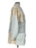 Pol 100% Cotton Color Block Silver Long Sleeve Blouse Size M - photo 4