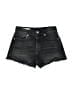 Zara Black Denim Shorts Size 7 - photo 1