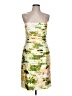 JS Collections 100% Polyester Print Yellow Cocktail Dress Size 10 - photo 1