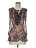 Quintessential 100% Polyester Brown Sleeveless Blouse Size M - photo 1