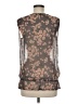 Quintessential 100% Polyester Brown Sleeveless Blouse Size M - photo 2