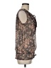 Quintessential 100% Polyester Brown Sleeveless Blouse Size M - photo 4