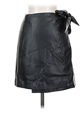 MNG Faux Leather Skirt (view 1)