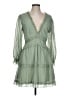 Unbranded 100% Polyester Green Cocktail Dress Size L - photo 1