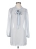 Max Studio 100% Polyester Silver 3/4 Sleeve Blouse Size S - photo 1