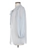 Max Studio 100% Polyester Silver 3/4 Sleeve Blouse Size S - photo 5