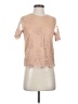 Forever 21 Tan Short Sleeve Blouse Size S - photo 1