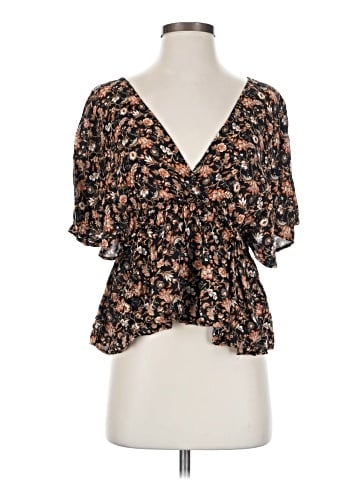 Zara Basic Short Sleeve Blouse (view 1)