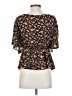 Zara Basic Brown Short Sleeve Blouse Size S - photo 2