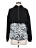 Superdown 100% Polyester Zebra Print Black Zip Up Hoodie Size S - photo 1