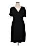 En Focus Studio Solid Black Cocktail Dress Size 16 - photo 1
