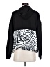 Superdown 100% Polyester Zebra Print Black Zip Up Hoodie Size S - photo 2