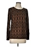 JM Collection Paisley Brown Pullover Sweater Size L - photo 1