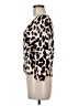 ECI 100% Cotton Animal Print Ivory 3/4 Sleeve Top Size M - photo 5