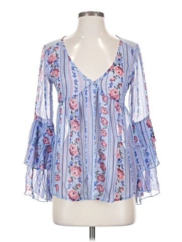Crave Fame By Almost Famous 3/4 Sleeve Blouse (view 1)