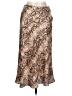 Aqua 100% Polyester Animal Print Tan Formal Skirt Size L - photo 1