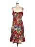 BCBG Print Red Cocktail Dress Size L - photo 1