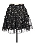 Altar'd State 100% Polyester Floral Black Casual Skirt Size L - photo 1